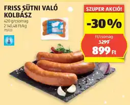 ALDI Friss sütni való kolbász ajánlat