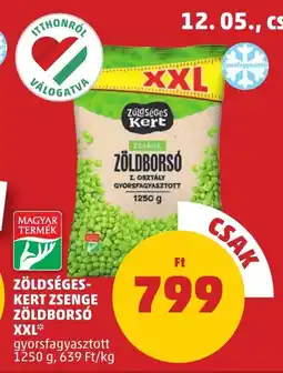 PENNY Zöldségeskert zsenge zöldborsó xxl ajánlat