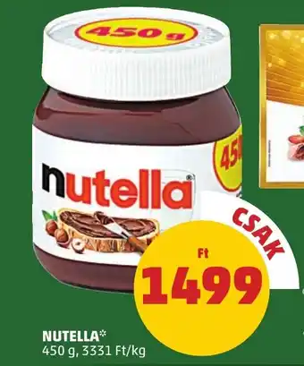 PENNY Nutella ajánlat