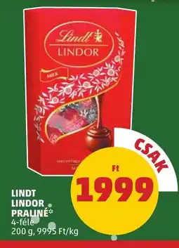 PENNY Lindt lindor praliné ajánlat