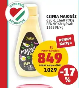 PENNY Czifra majonéz ajánlat