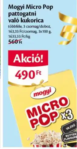 EcoFamily Mogyi Micro Pop pattogatni való kukorica ajánlat