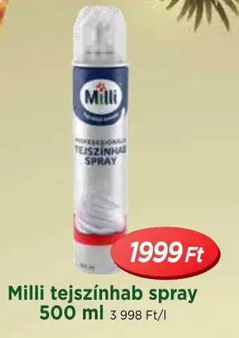 Real Milli tejszínhab spray ajánlat