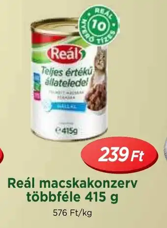 Real Reál macskakonzerv többféle ajánlat