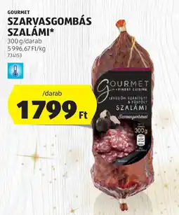 ALDI Gourmet szarvasgombás szalámi ajánlat