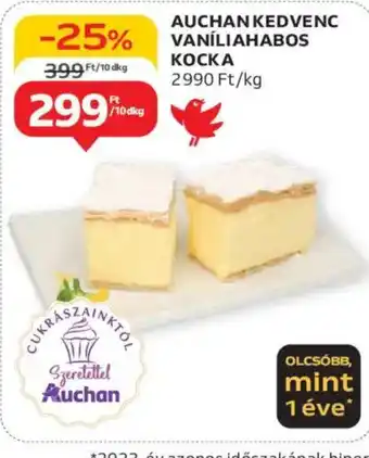 Auchan Auchan Kedvenc vaníliahabos ajánlat