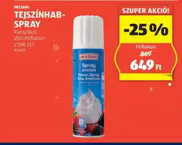 ALDI Milsani tejszínhabspray ajánlat