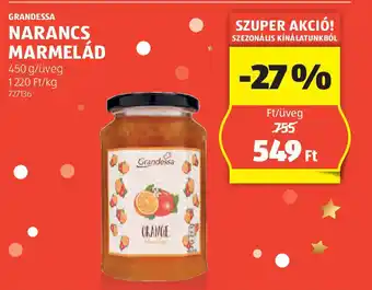 ALDI Grandessa narancs marmelád ajánlat