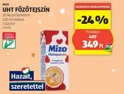 ALDI Mizo uht főzőtejszín ajánlat