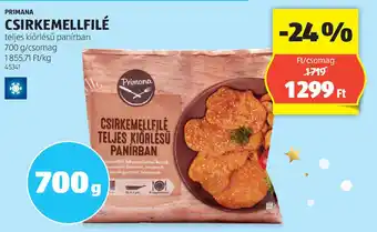 ALDI Primana csirkemellfilé ajánlat