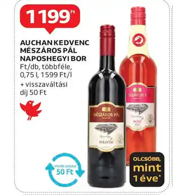 Auchan Auchan kedvenc mészáros pál naposhegyi bor ajánlat