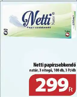 Coop Netti papírzsebkendő ajánlat