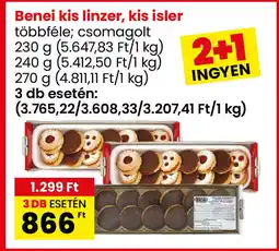 Interspar Benei kis linzer, kis isler ajánlat