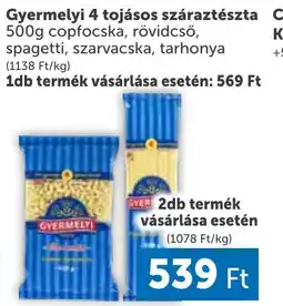 PRIVÁT Gyermelyi 4 tojásos száraztészta ajánlat
