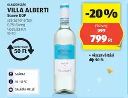 ALDI Olaszország villa alberti soave dop ajánlat