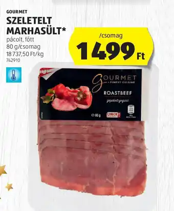 ALDI Gourmet szeletelt marhasült ajánlat