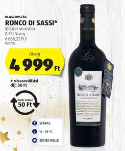 ALDI Olaszország ronco di sassi ajánlat