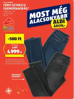 ALDI Up 2 fashion férfi sztreccs farmernadrág ajánlat