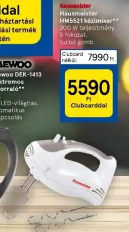 Tesco Hausmeister HM5521 kézimixer ajánlat