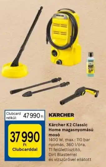 Tesco Kärcher K2 Classic Home magasnyomású mosó ajánlat