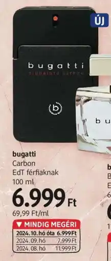 DM Bugatti Carbon EdT férfiaknak ajánlat