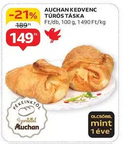 Auchan Auchan kedvenc túrós táska ajánlat