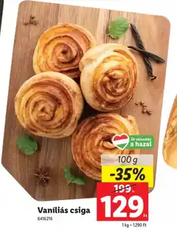 Lidl Vaníliás csiga ajánlat