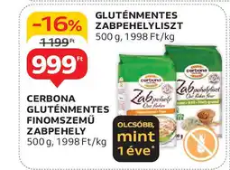 Auchan Cerbona gluténmentes finomszemű zabpehely ajánlat