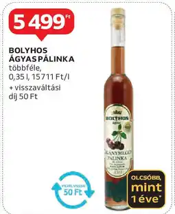 Auchan Bolyhos ágyas pálinka ajánlat