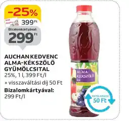 Auchan Auchan kedvenc alma-kékszőlő gyümölcsital ajánlat