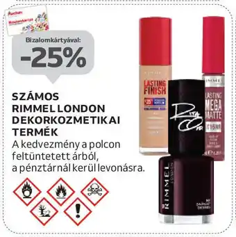 Auchan Rimmel london dekorkozmetikai termék ajánlat