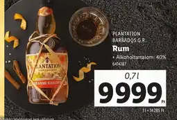 Lidl Planteon Barbados G.R. Rum ajánlat