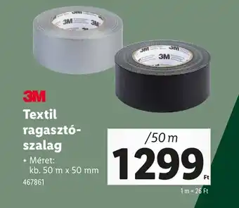 Lidl 3M Textil ragasztó- szalag ajánlat