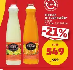 PENNY Piroska fitt light szörp ajánlat