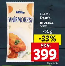 Lidl Belbake Panír- morzsa ajánlat