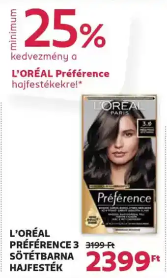 Rossmann L'Oreal préférence 3 ajánlat