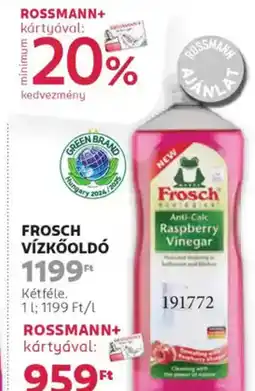 Rossmann Frosch vízkőoldó ajánlat