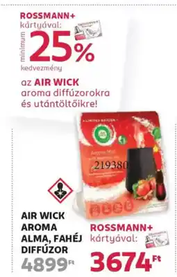 Rossmann Air wick aroma alma, fahéj diffúzor ajánlat