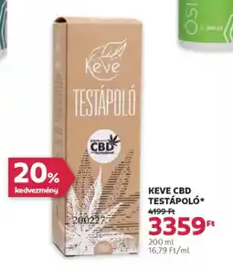 Rossmann Keve cbd testápoló ajánlat