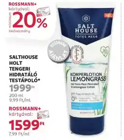 Rossmann Salthouse tengeri hidratáló testápoló ajánlat