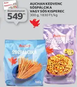 Auchan Auchan kedvenc sóspálcika vagy sós kisperec ajánlat