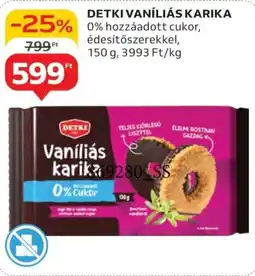 Auchan Detki Vaníliás karika ajánlat