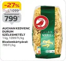 Auchan Auchan Kedvenc Durum szélesmetélt ajánlat