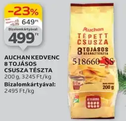 Auchan Auchan Kedvenc 8 tojásos csusza tészta ajánlat