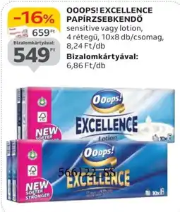 Auchan Ooops! Excellence papírzsebkendö ajánlat