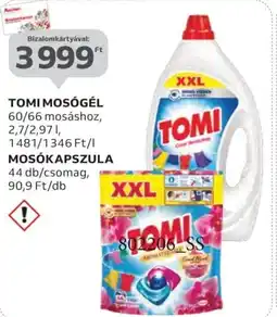 Auchan Tomi Mosógél/mosókapszula ajánlat