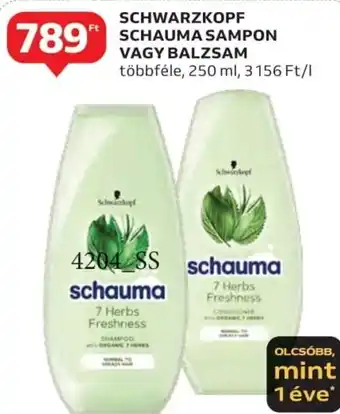 Auchan Schwarzkopf Schauma Sampon vagy balzsam ajánlat