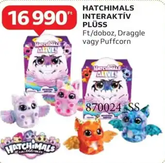 Auchan Hatchimals Interaktív plüss ajánlat