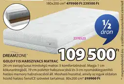 JYSK Ddreamzone Gold F115 Habszivacs Matrac ajánlat