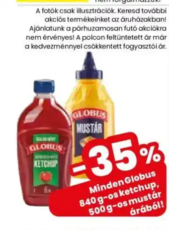 Spar Market Minden Globus ketchup/mustár ajánlat